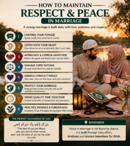 How to Maintain Respect and Peace in Marriage